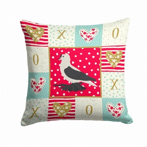 Bird Art Love Fabric Decorative Pillow - 194030133507