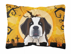 Halloween Dog Art Canvas Fabric Decorative Pillow - 638508129512