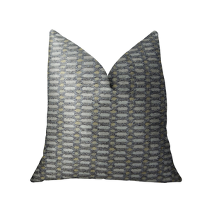 Plutus Trivoli Circle Gray and Cream Handmade Luxury Pillow - 663701011845