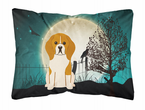 Caroline?s Treasures Halloween Dog Art Canvas Accent Pillow, 12x16 Inches