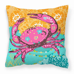 Crab Painting Fabric Decorative Pillow - 615872951246