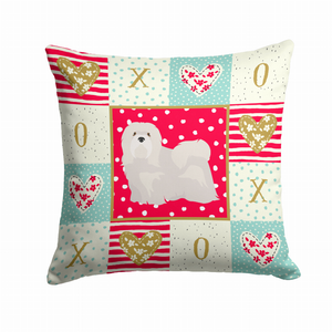 Love Design with Dog Fabric Decorative Pillow - 194030176337