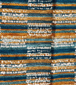 Plutus Brands Timber Blue and Beige Textured Luxury Throw Pillow