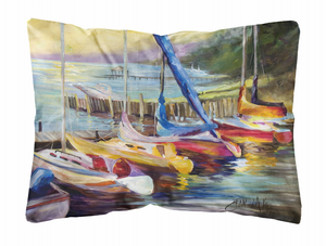 Boat Painting Fabric Decorative Pillow - 615872950713