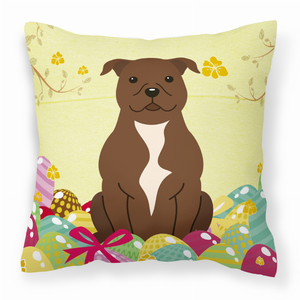 Easter Eggs With Dog Fabric Decorative Pillow - 638508769206