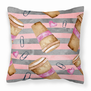 Watercolor Food/Drinks Fabric Decorative Pillow - 638508887962