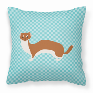 Blue Check Themed Fabric Decorative Pillow - 638508936493