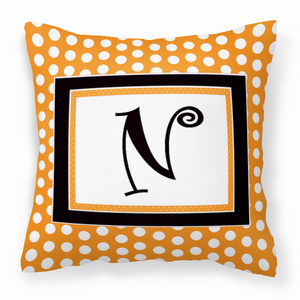 Monogram Letter Fabric Decorative Pillow - 705332249553