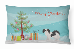 Christmas Tree Dog Art Canvas Fabric Decorative Pillow Style 2 - 194030035078