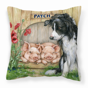 Pig Themed Fabric Decorative Pillow - 638508186393