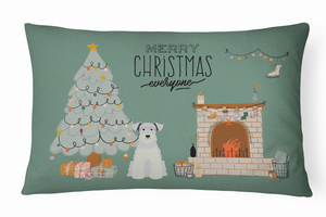 Christmas Everyone Dog Art Canvas Fabric Decorative Pillow - 194030363010