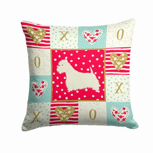 Love Design with Dog Fabric Decorative Pillow - Series 2 - 194030185049