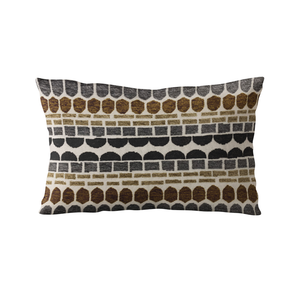 Plutus Green, Gray Harmony Border Luxury Throw Pillow - 017247668962