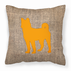 Dog Breed Burlap Fabric Decorative Pillow - 615872544813