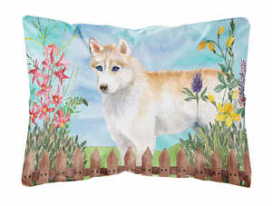 Spring Dog Art Canvas Fabric Decorative Pillow - 652259182633