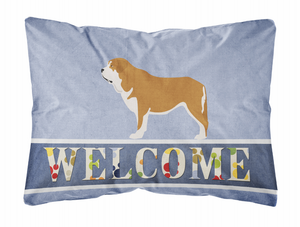 Welcome Dog Art Canvas Fabric Decorative Pillow Style 2 - 638508981516