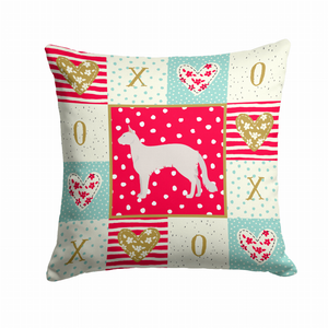 Cat Print Love Fabric Decorative Pillow - 194030150917