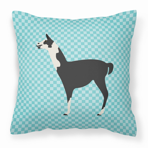 Blue Check Themed Fabric Decorative Pillow - 638508936974