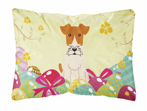 Easter Eggs Dog Art Canvas Fabric Decorative Pillow - 638508783837