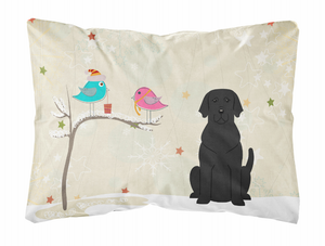 Christmas Presents between Friends Dog Art Canvas Fabric Decorative Pillow - 638508469298