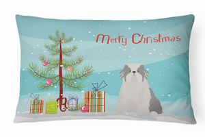 Christmas Tree Dog Art Canvas Fabric Decorative Pillow Style 2 - 194030035498