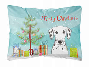 Christmas Tree and Dog Canvas Fabric Decorative Pillow - 638508144997