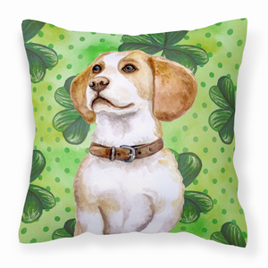 St Patrick's Design with Dog Fabric Decorative Pillow - 652259219889