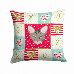 Cat Face Love Fabric Decorative Pillow - 194030119921