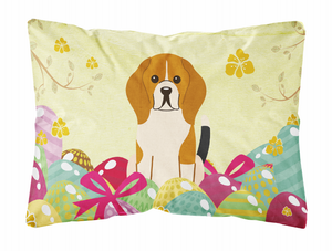Easter Eggs Dog Art Canvas Fabric Decorative Pillow - 638508783226