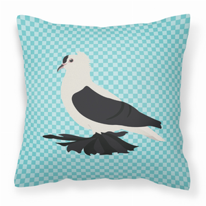 Blue Check Themed Fabric Decorative Pillow - 638508937254