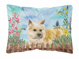 Spring Dog Art Canvas Fabric Decorative Pillow - 652259182985