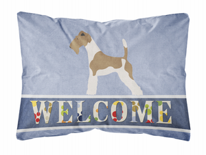Welcome Dog Art Canvas Fabric Decorative Pillow Style 2 - 638508980861