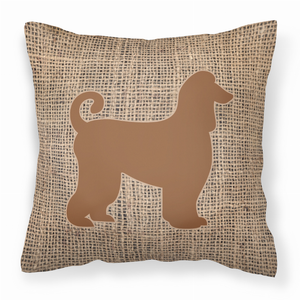 Dog Breed Burlap Fabric Decorative Pillow - 615872542024