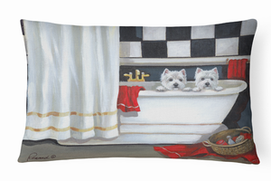 Dog Portrait/Landscape Painting Fabric Decorative Pillow - 194030413081