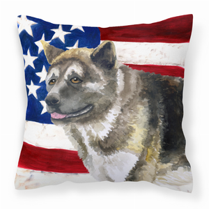 Patriotic With Dog Fabric Decorative Pillow - 652259221455