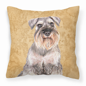 Wipe Your Paws Dog Art Fabric Decorative Pillow - 615872869152