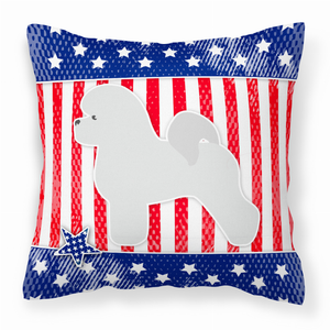 USA Design with Dog Fabric Decorative Pillow - 638508509284
