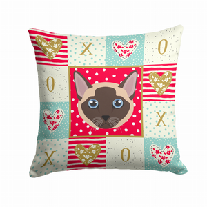 Cat Face Love Fabric Decorative Pillow - 194030120279