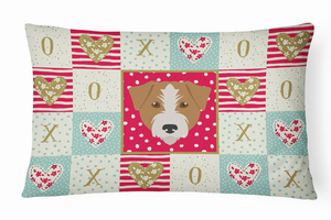 Dog Face Art Love Canvas Fabric Decorative Pillow - 194030275269