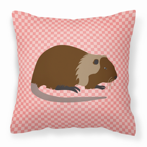 Animal Art Checkboard Design Fabric Decorative Pillow - 638508929624