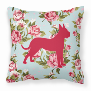 Carolines Treasures, Inc Dog Breed Shabby Chic Fabric Decorative Pillow, Shabby Chic Finish, 18 x 18 Inches, Cozy Home Pillow