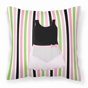 Ballerina Themed Fabric Decorative Pillow - 638508654588