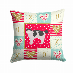 Cat Print Love Fabric Decorative Pillow - 194030151679