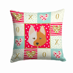 Dog Face Art Love Design Fabric Decorative Pillow - 194030124383