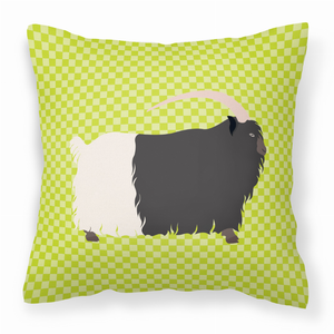 Green Check Themed Fabric Decorative Pillow - 638508933188