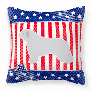 USA Design with Dog Fabric Decorative Pillow - 638508508980