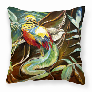 Bird Painting Fabric Decorative Pillow - 615872962198