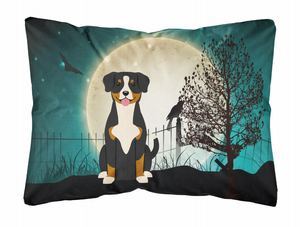 Halloween Dog Art Canvas Fabric Decorative Pillow - 638508466280