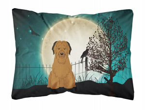 Carolines Treasures Halloween Dog Art Canvas Fabric Decorative Pillow