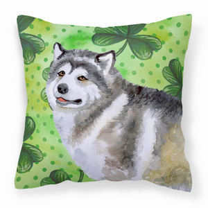 St Patrick's With Dog Fabric Decorative Pillow - 652259222889